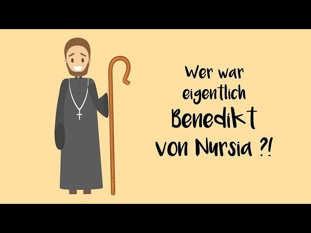 Benedikt von Nursia kurz erklärt. Heiligenportraits.
