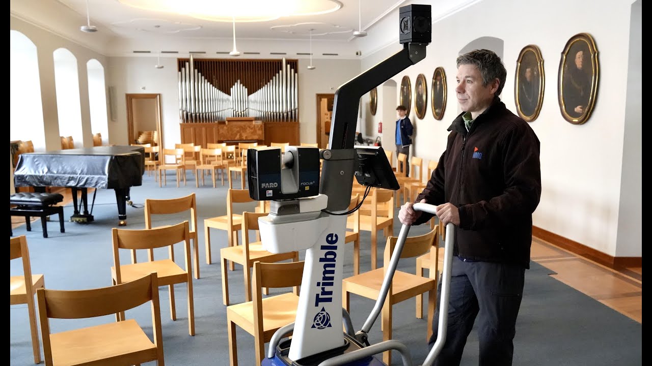 Unterwegs mit dem 3D-Scanner im Stiftsbezirk St.Gallen